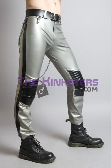 Mens Alloy Padded Rubber Moto Pants