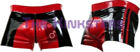 Rubber Shorts Red Saddle