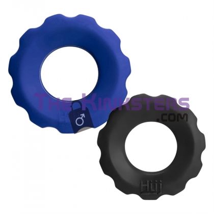 Hunkyjunk Cog C-Ring 2 Pack (Cobalt & Black Tar)