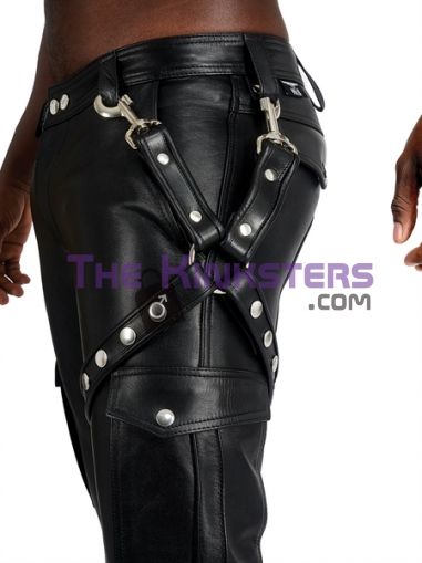 Mister B Leather Leg Harness