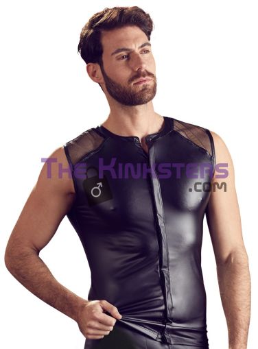 NEK Biker Vest with Mesh Shoulders Small