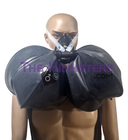 Anaesthetic Mask with Double Rebreather Bags