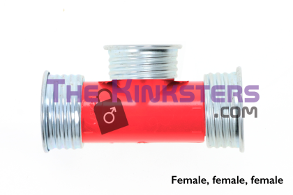 Gas Mask T-Piece Hose Connector  RED (Various options)