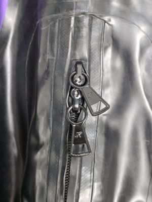 Re-Kinked - Kink Projects "Double O" Catsuit - Black & Purple - Custom Size (Small)