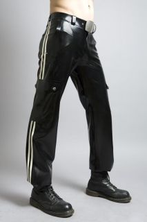 Mens Rubber Cargo Pants