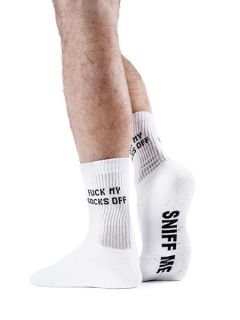 Sk8erboy Sniff Me Socks White