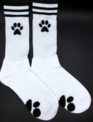 Sk8erboy Puppy Paw Socks White