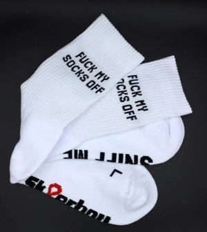 Sk8erboy Sniff Me Socks White