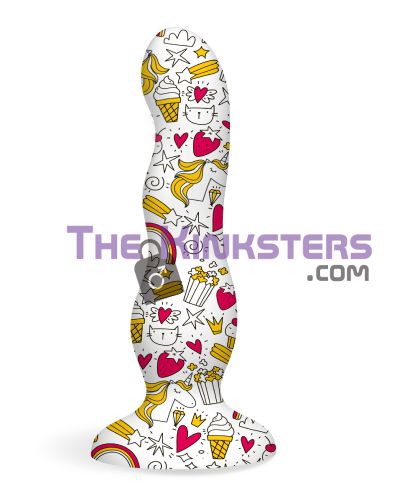 Collage "Cupcakes & Unicorns" Tattooed Dildo