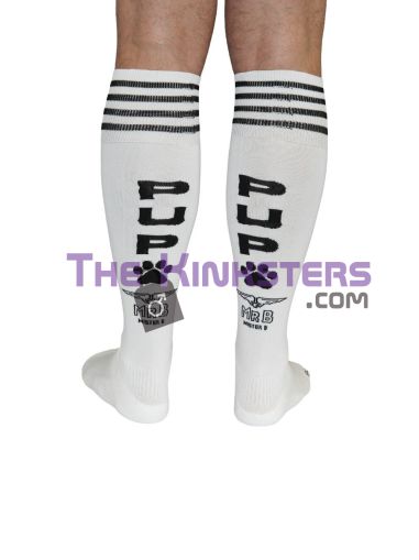 Mister B Cruising Football Socks PUP White